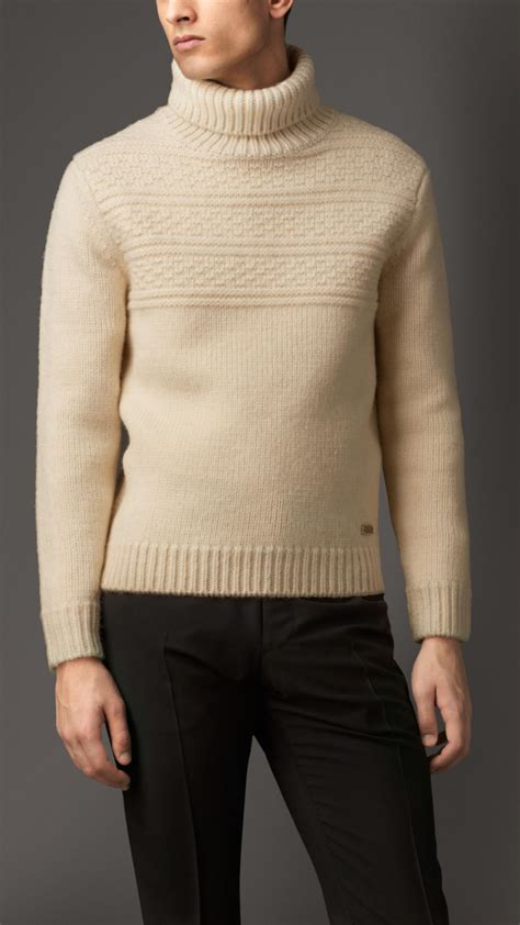 burberry roll neck mens|Men’s Luxury Knitwear .